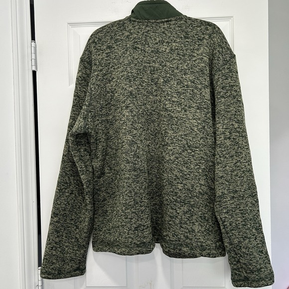 Eddie Bauer Men's XL 1/4 Zip Sweater Fleece Pullover Snap Button Chest Pocket - Picture 4 of 7